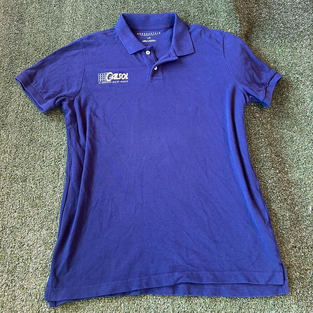 Aeropostale Men's Navy and Blue Polo-shirts